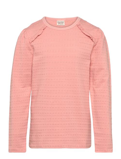 Minymo T-Shirt Ls Jaquard Minymo Coral