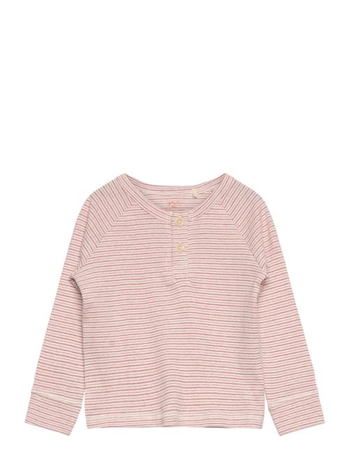 Copenhagen Colors Striped Long Sleeve Grandad Copenhagen Colors Pink