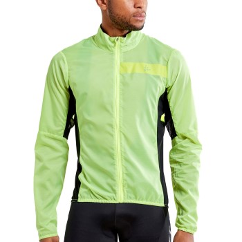 Craft Essence Light Wind Jacket M Limegrøn polyester Large Herre