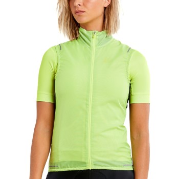 Craft Essence Wind Vest W Limegrøn polyester Medium Dame