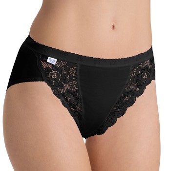 Sloggi Trusser Chic Tai Brief Sort bomuld 40 Dame