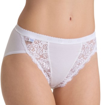 Sloggi Trusser Chic Tai Brief Hvid bomuld 38 Dame