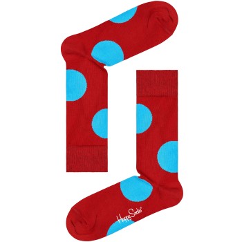 Happy socks Strømper 2P Jumbo Dot Sock Rød bomuld Str 41/46