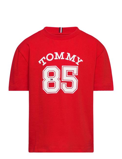 Tommy Hilfiger Mesh Varsity Tee S/S Tommy Hilfiger Red