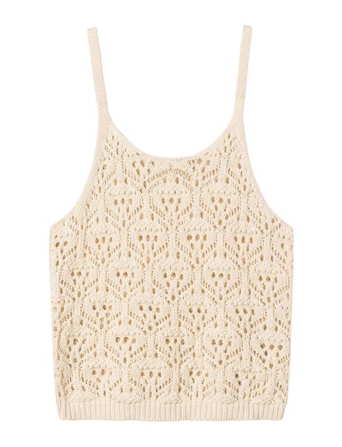 LMTD Nlfhivy Croshet Strap Top LMTD Beige