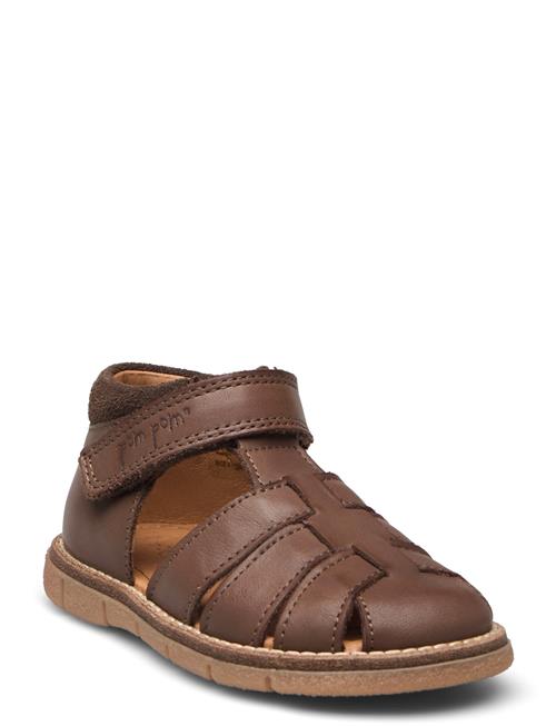 Classic™ Velcro Sandal Pom Pom Brown