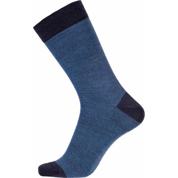 Egtved Strømper Twin Wool Cotton Sock Blå Str 40/45