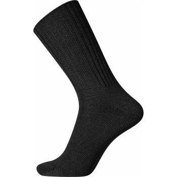 Egtved Strømper Wool Ribbed Sock Sort Str 45/48