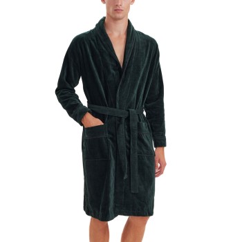 Se JBS Bath Robe Mørkgrøn  bomuld Large Herre ved Timarco