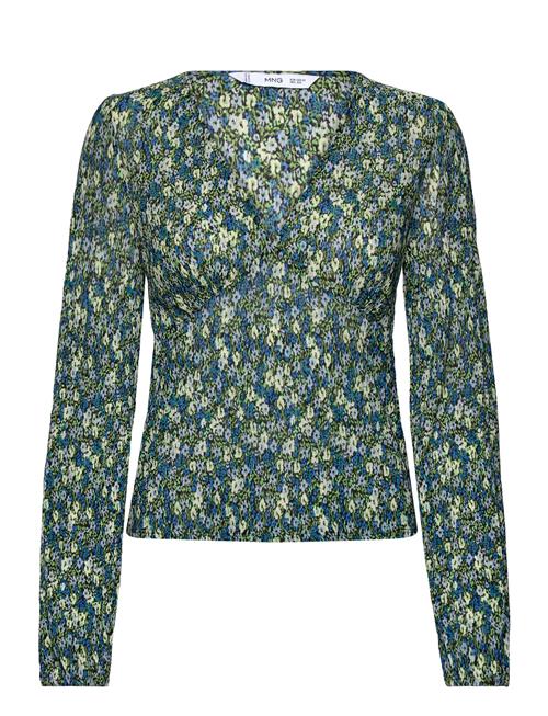 Mango V-Neckline Blouse Mango Blue