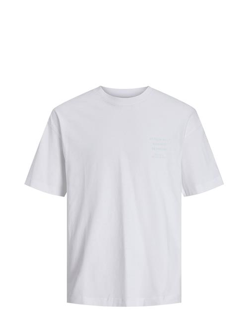 Se Jack & Jones Jorvalencia Back Tee Ss Crew Neck Jack & J S White ved Booztlet