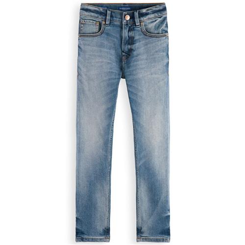 Se Scotch & Soda Dean Indsnævrende Jeans Faded Touch | Blå | 16 years ved Babyshop