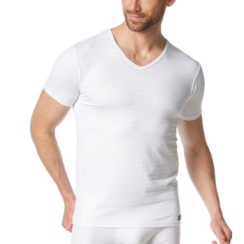 Bruno Banani Check Line 2 0 V-Shirt Hvid polyamid Medium Herre