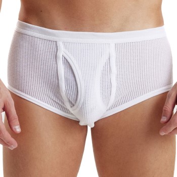 JBS Mesh Brief Hvid bomuld Large Herre