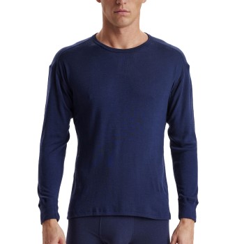 JBS Wool Long Sleeve T-Shirt Marineblå uld Medium Herre