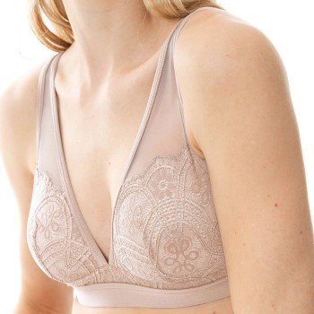 Mey Bh Poetry Fame Triangle Bra With Lace Beige polyamid Small Dame