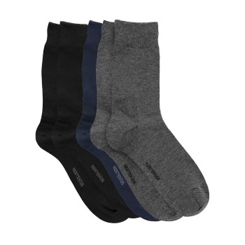 Se Resteröds Strømper 5P Bamboo Socks Sort/Grå Str 40/45 Herre ved Timarco