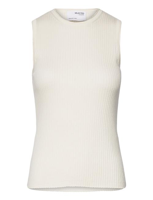 Slflydia Sl O-Neck Knit Top Noos Selected Grey