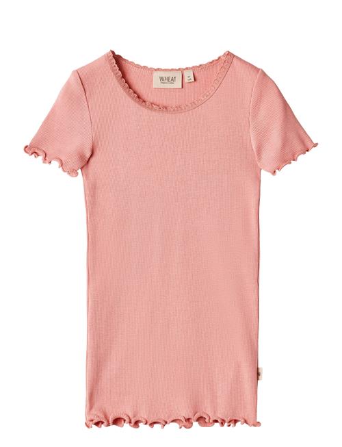 Rib T-Shirt S/S Katie Wheat Coral