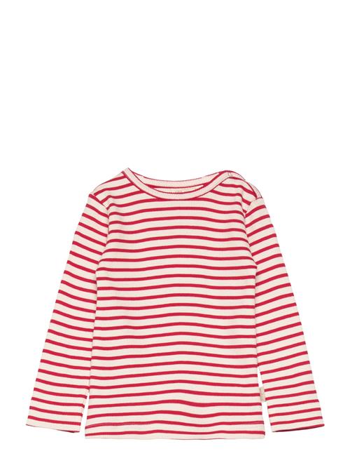 Petit Piao T-Shirt L/S Modal Striped Petit Piao Red