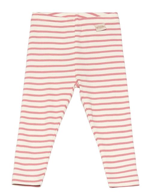 Se Petit Piao Legging Modal Striped Petit Piao Pink ved Booztlet