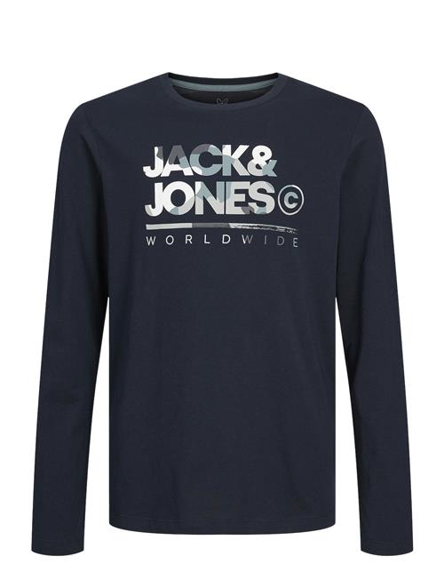 Jack & Jones Jjluke Tee Ls Crew Neck Jnr Jack & J S Navy