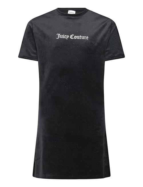 Juicy Couture Glitter Velour Ss Dress Juicy Couture Black