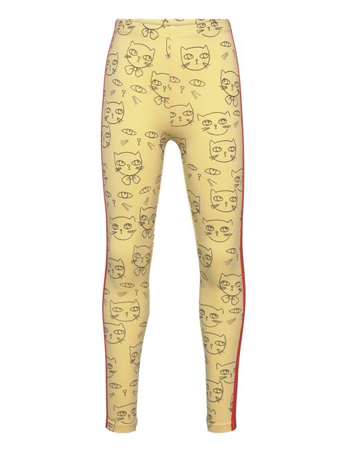 Mini Rodini Cathlethes Aop Leggings Mini Rodini Yellow