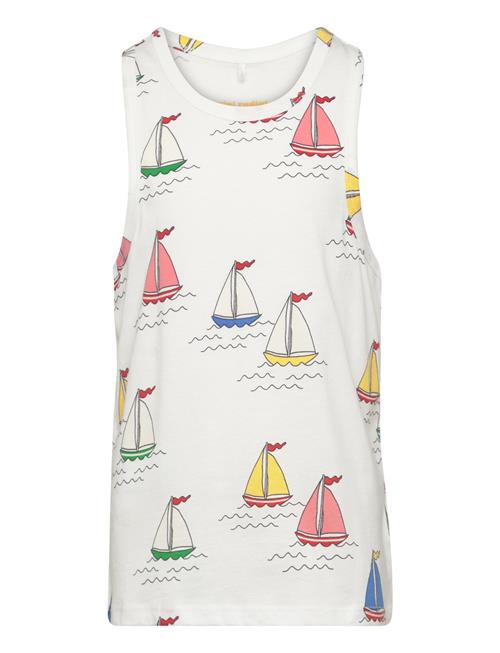 Mini Rodini Sailing Boats Aop Tank Mini Rodini White