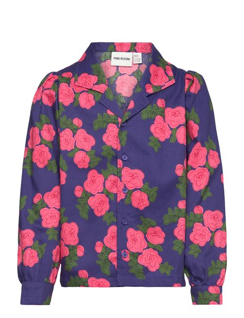 Se Mini Rodini Roses Aop Woven Blouse Mini Rodini Patterned ved Booztlet