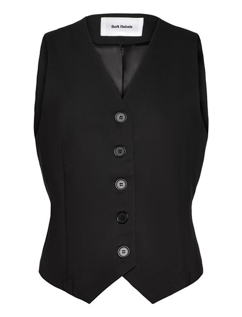 Se Srhibiscus Waistcoat Soft Rebels Black ved Booztlet