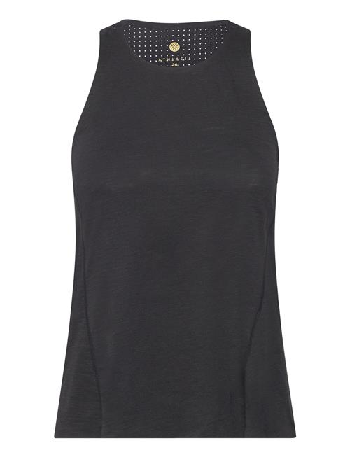 Dakia W Top With Lasercut Mesh Athlecia Black