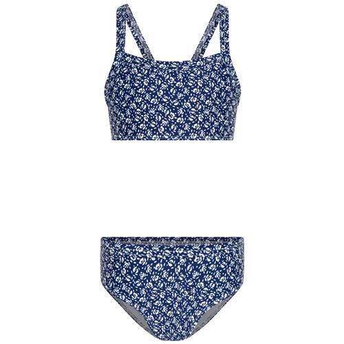 Petit Bateau Blomstret Bikini Navyblå | Blå | 4 years