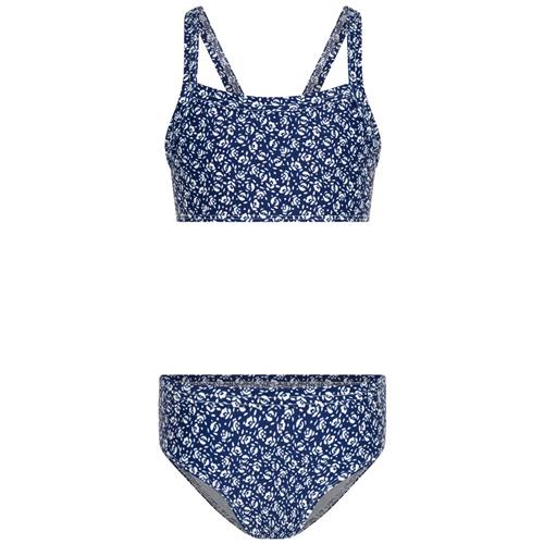 Petit Bateau Blomstret Bikini Navyblå | Blå | 4 years