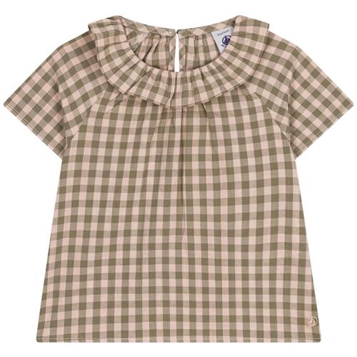 Petit Bateau Gingham Bluse Lyserød | Lyserød | 12 months