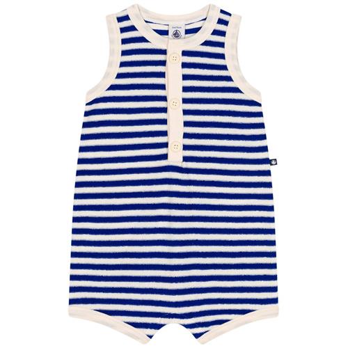 Petit Bateau Stribet Romper Blå | Blå | 12 months