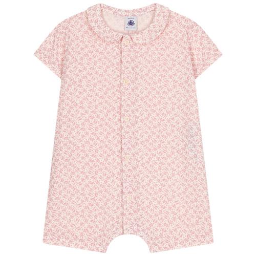 Petit Bateau Blomstret Romper Lyserød | Lyserød | 24 months