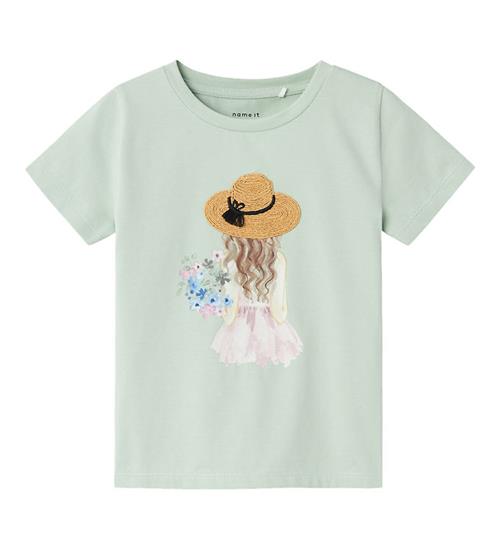 Se Name It Name It T-Shirt - NmfHattie - Silt Green ved KidsWorld