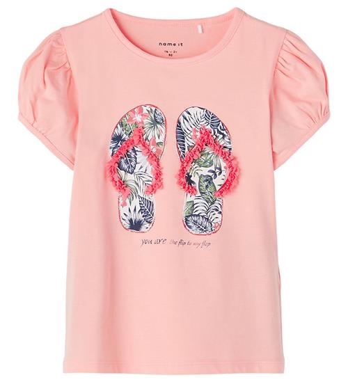 Se Name It Name It T-shirt - NmfPflorida - Peach Bud ved KidsWorld