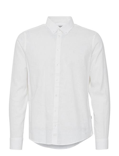 Casual Friday Cfanton 0053 Bd Ls Linen Mix Shirt Casual Friday White