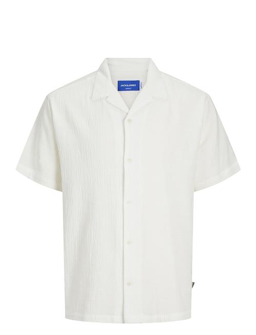 Jack & Jones Jorluke Crinkle Resort Shirt Ss Sn Jack & J S White