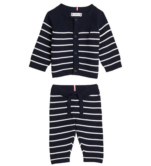 Tommy Hilfiger GaveÃ¦ske - Cardigan/Bukser - Strik - Desert Sky S