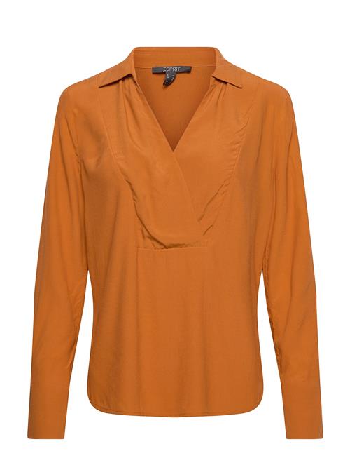 Se Esprit Collection Women Blouses Woven Long Sleeve Esprit Collection Yellow ved Booztlet