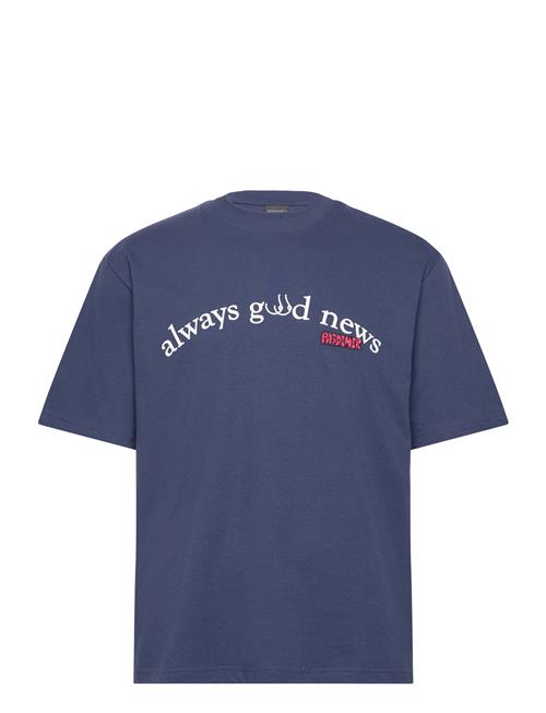 Se Pas De Mer Always Good News T-Shirt Pas De Mer Navy ved Booztlet