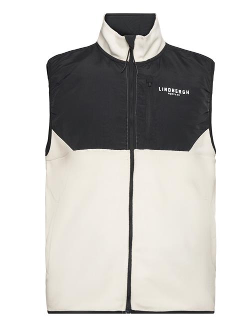 Lindbergh Contrast Fleece Waistcoat Lindbergh White