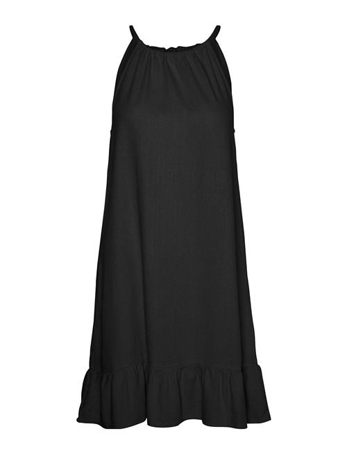 Vero Moda Vmmymilo Short Halter Frill Dress Wvn Ga Vero Moda Black