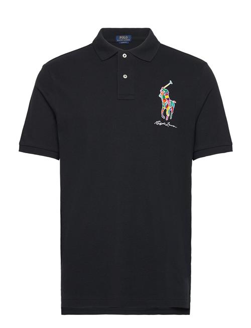 Polo Ralph Lauren Classic Fit Big Pony Mesh Polo Shirt Polo Ralph Lauren Black