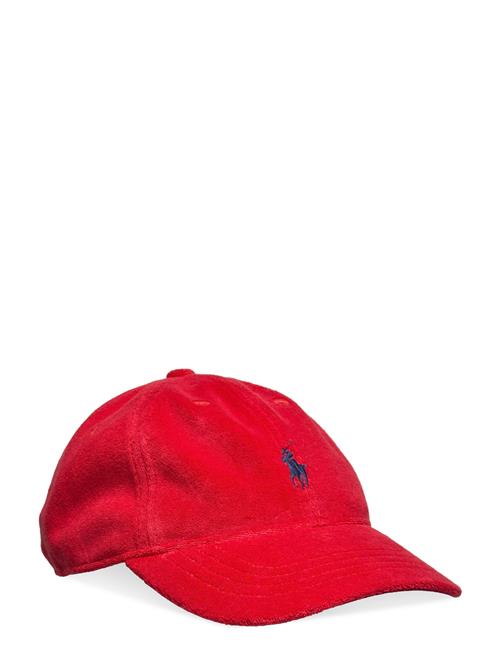 Polo Ralph Lauren Terry Ball Cap Polo Ralph Lauren Red