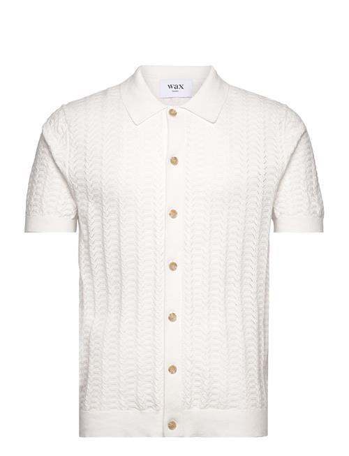 Wax London Tellaro Shirt Pointelle Ecru Wax London White