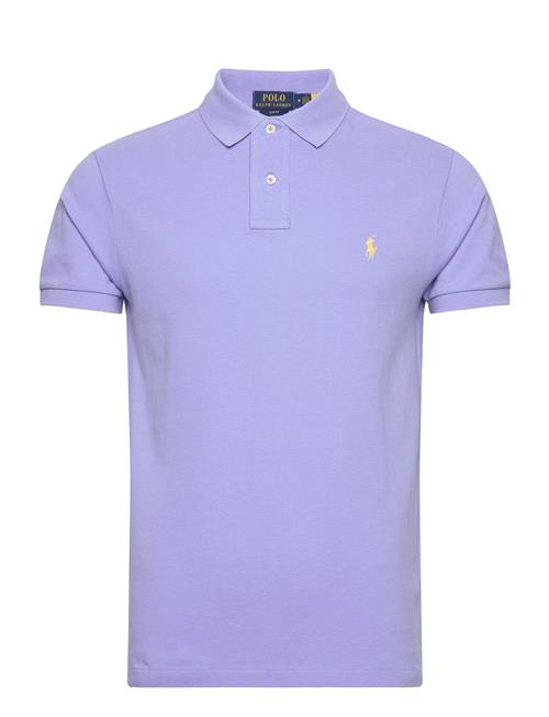 Se Polo Ralph Lauren Slim Fit Mesh Polo Shirt Polo Ralph Lauren Purple ved Booztlet